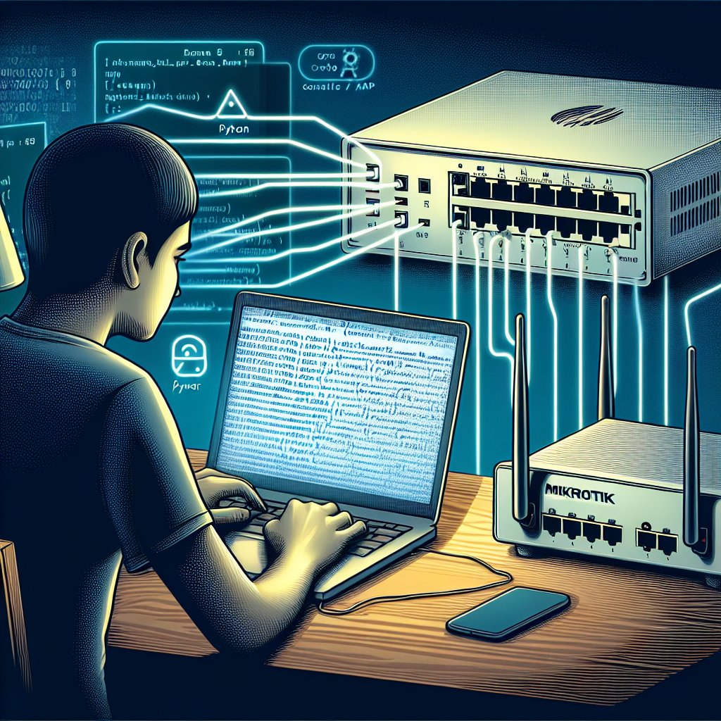 Using python to configure a mikrotik router via api/ssh